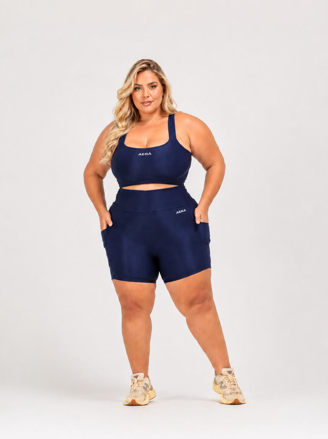 ID4018 Conjunto Curto Canelado - ALLURE