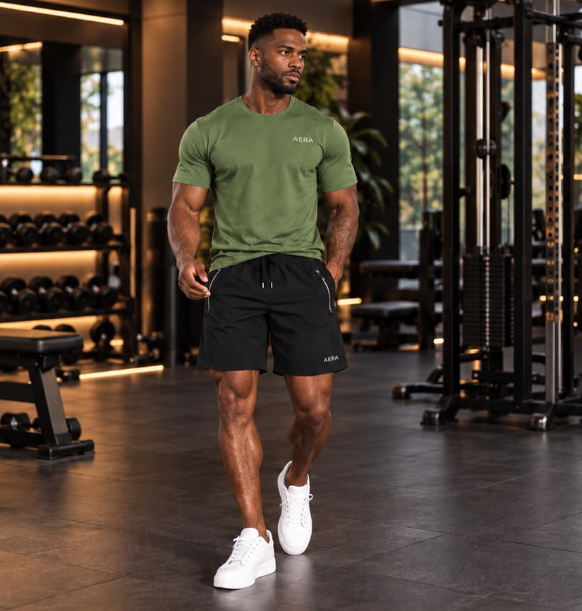 Short masculino AERA em poliamida ID101
