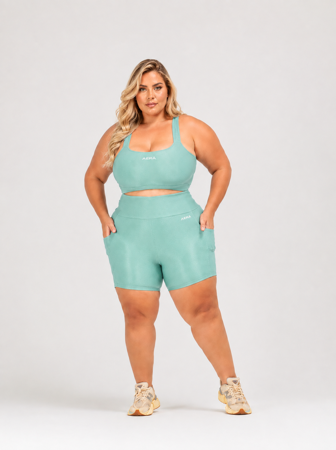 ID4018 Conjunto Curto Canelado - ALLURE