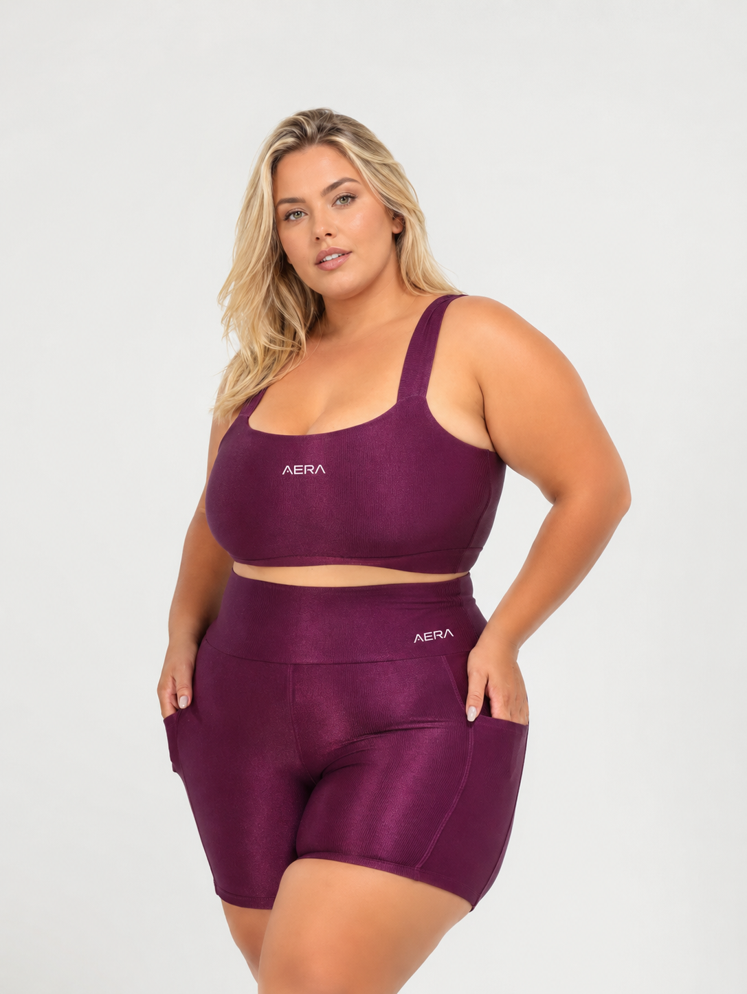 ID4018 Conjunto Curto Canelado - ALLURE