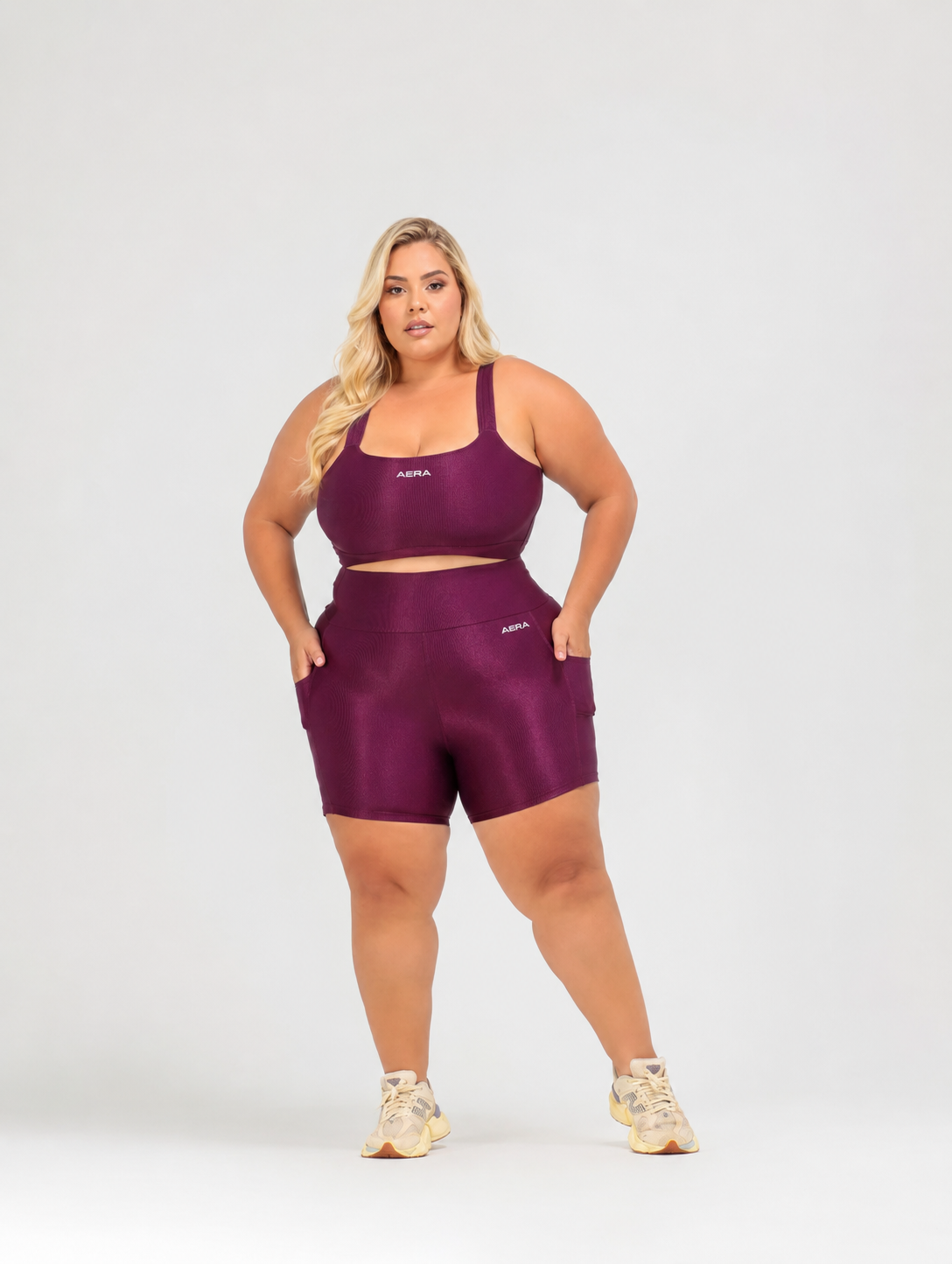 ID4018 Conjunto Curto Canelado - ALLURE