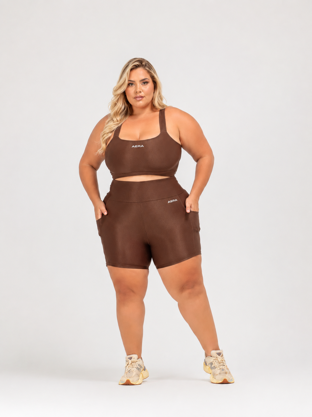 ID4018 Conjunto Curto Canelado - ALLURE