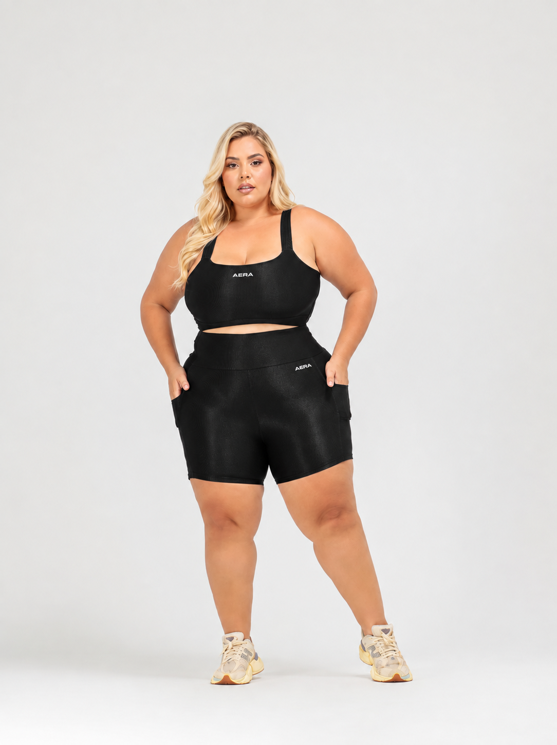 ID4018 Conjunto Curto Canelado - ALLURE