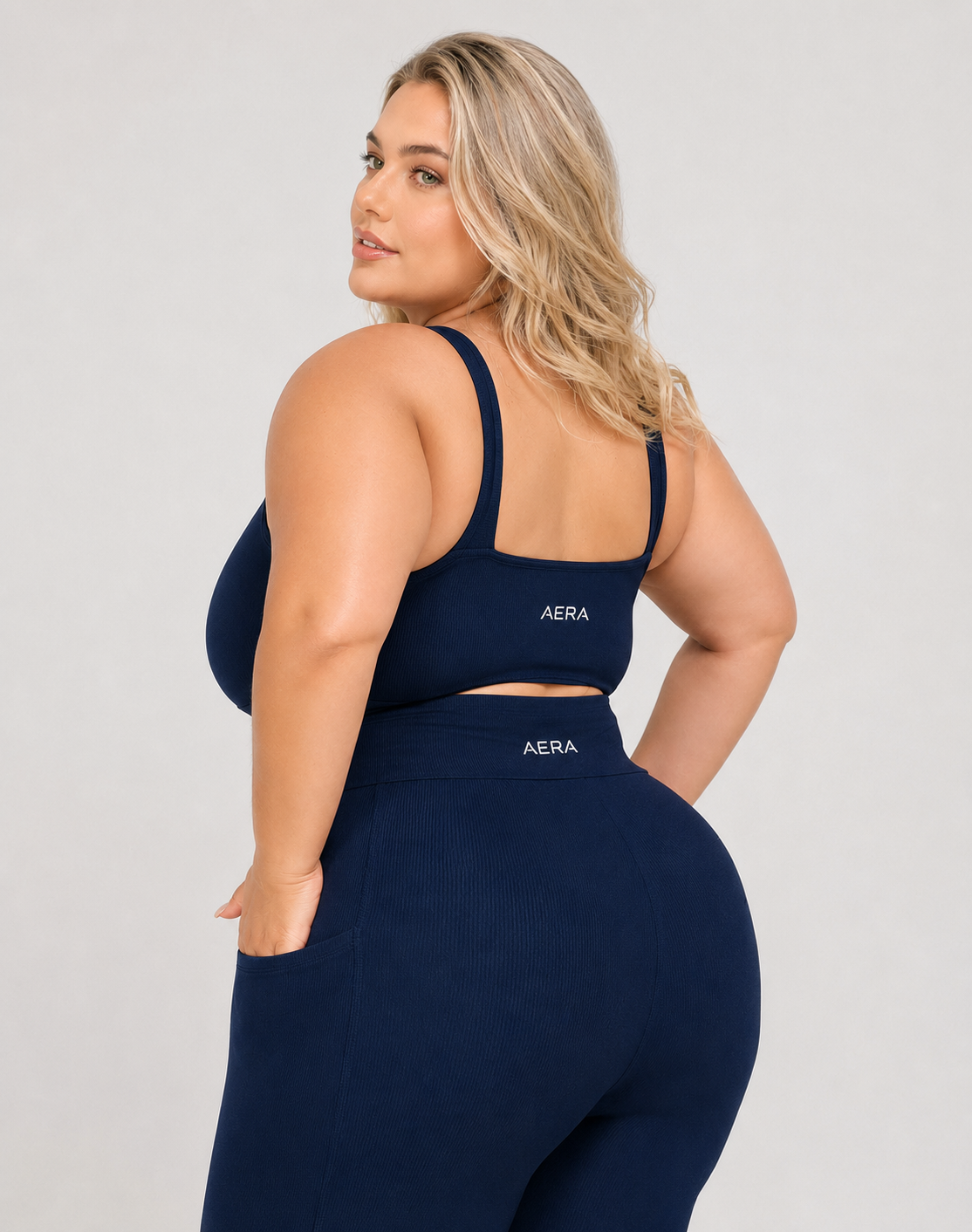 ID4018 Conjunto Curto Canelado - ALLURE