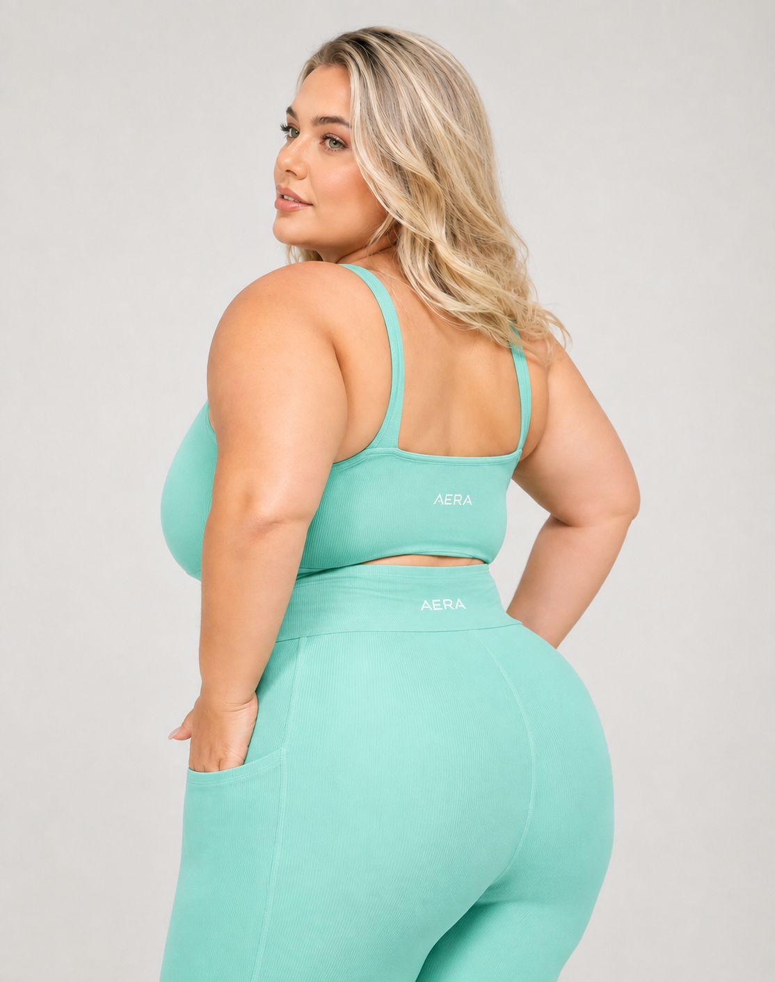 ID4018 Conjunto Curto Canelado - ALLURE