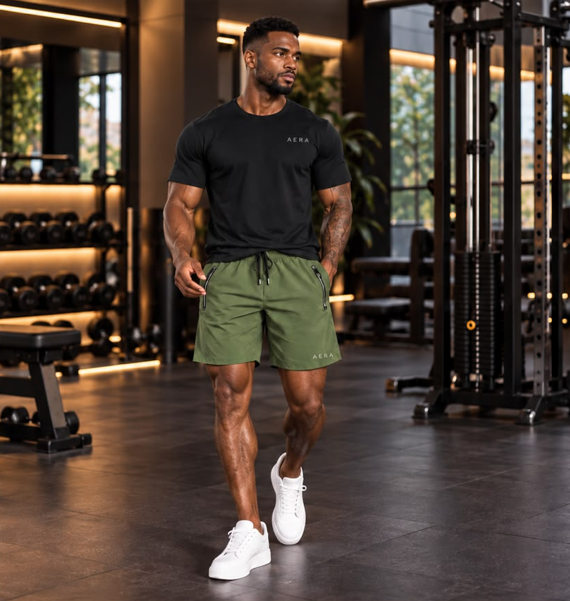 Short masculino AERA em poliamida ID101
