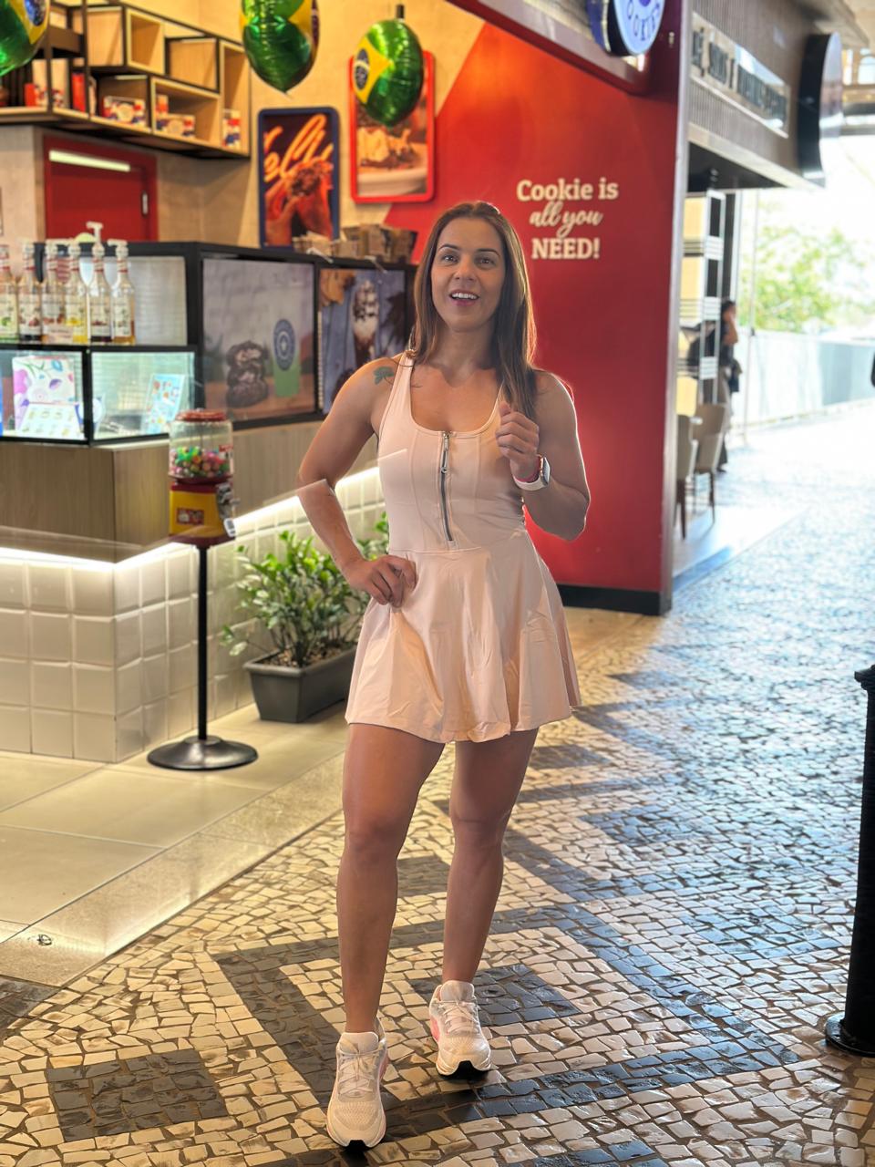 ID0041 Vestido Fitness Premium - Carmim