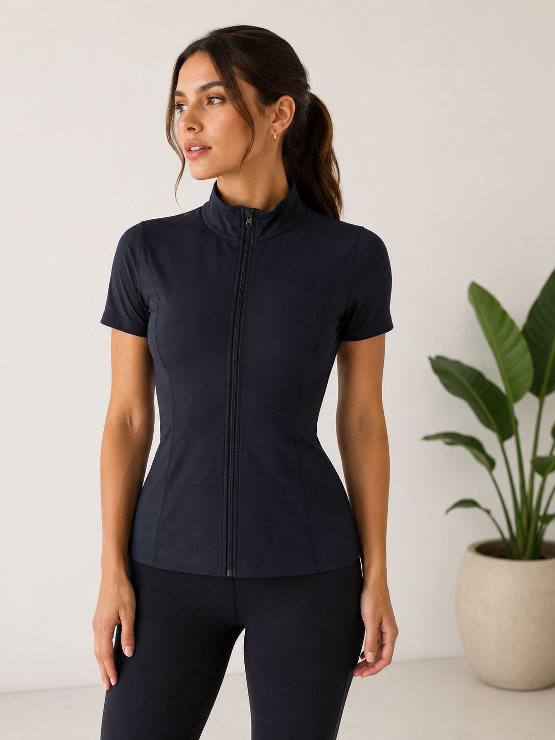 ID50 Jaqueta Slim Fit Manga Curta