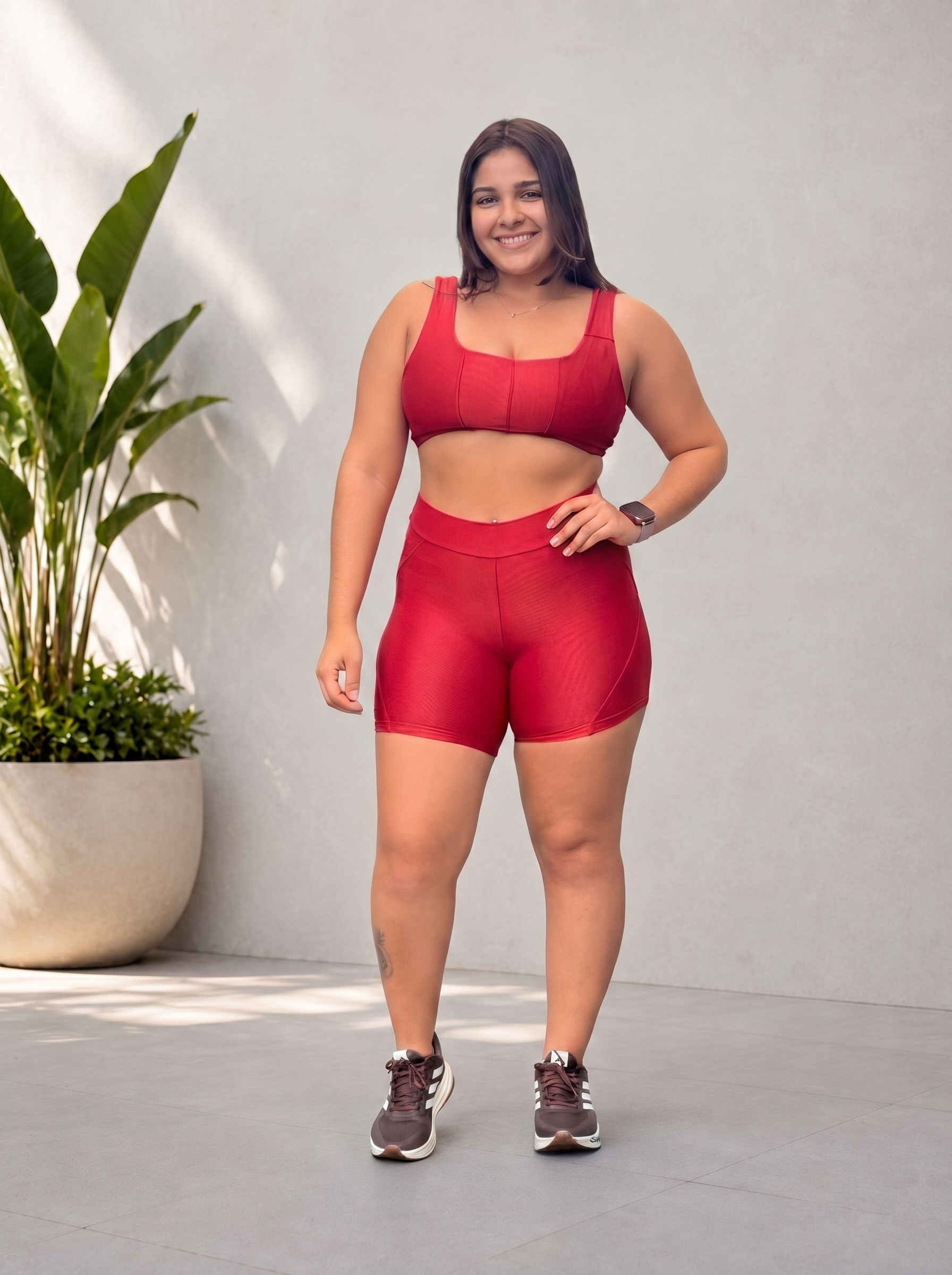 Conjunto Curto Vermelho